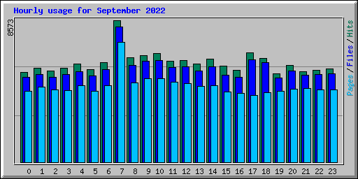 Hourly usage for September 2022