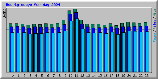 Hourly usage for May 2024